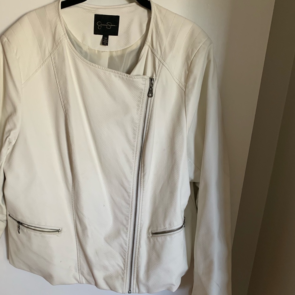 Vegan leather moto jacket - Jessica Simpson